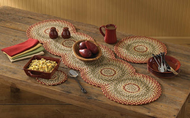 Mill Village Braided Placemat - Round Set Of 6 Park Designs - The Fox Decor